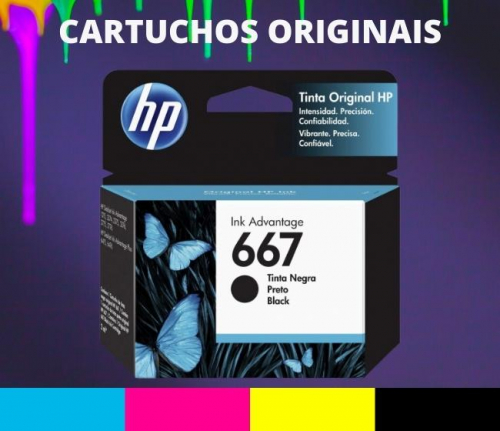 Cartucho Hp 667 Black Original