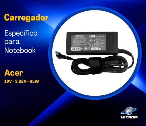 Carregador Especifico Notebook Acer 19V - 3.62A