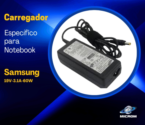 Carregador Específico Notebook Samsung 19V 3.16A 60W