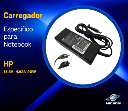 Carregador Notebook HP 18,5V 4.62A 90W