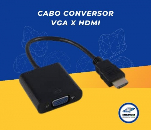 Cabo Adaptador Conversor HDMI X VGA